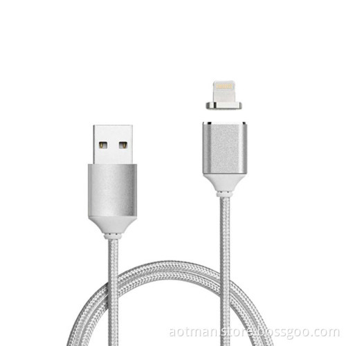 Newest fast charging micro usb nylon braided cable magnetic data cable for sale